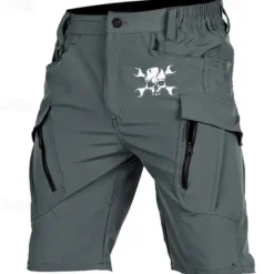 Outlet OUKU Men's Graphic Prints Halloween Costumes Cargo Shorts Work Shorts Mid Waist Streetwear Novelty Casual Daily Going out Side Pockets Elastic Waist Drawstring Designer Clothing Apparel