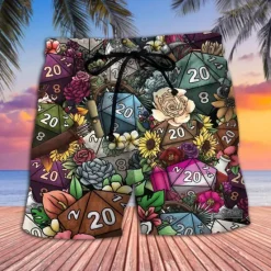 Best OUKU Men's Graphic Prints Mushroom Swimming Trunks Board Shorts Swim Shorts Mid Waist Hawaiian Boho Casual Daily Holiday Drawstring with Mesh lining Elastic Waist Designer Clothing Apparel