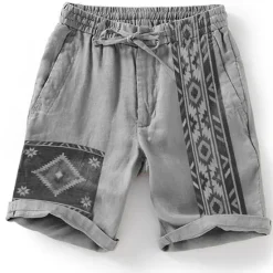 Sale OUKU Men's Graphic Shorts Summer Shorts Beach Shorts Mid Waist Designer Ethnic Style Casual Daily Holiday Drawstring Elastic Waist 3D Print Designer Clothing Apparel