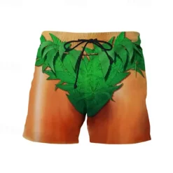 Clearance OUKU Men's Graphic Shorts Summer Shorts Beach Shorts Mid Waist Streetwear Hawaiian Designer Casual Daily Holiday Elastic Waist 3D Print Drawstring Designer Clothing Apparel