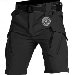 OUKU Men's Graphic Skull Geometric Pattern Cargo Shorts Mid Waist Sports Fashion Designer Outdoor Sports Outdoor Casual 6 Pocket Designer Clothing Apparel