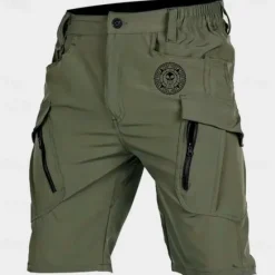 OUKU Men's Graphic Skull Geometric Pattern Cargo Shorts Mid Waist Sports Fashion Designer Outdoor Sports Outdoor Casual 6 Pocket Designer Clothing Apparel