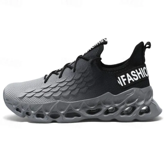 OUKU Men's Green Running Sneakers with Mesh Upper and Lightweight Design – Breathable, Comfortable Athletic Shoes for Sports, Workouts and Casual Wear