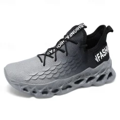 OUKU Men's Green Running Sneakers with Mesh Upper and Lightweight Design – Breathable, Comfortable Athletic Shoes for Sports, Workouts and Casual Wear