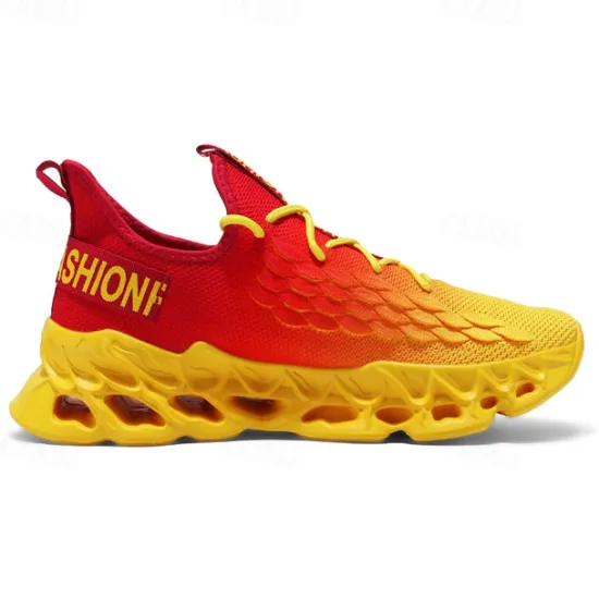OUKU Men's Green Running Sneakers with Mesh Upper and Lightweight Design – Breathable, Comfortable Athletic Shoes for Sports, Workouts and Casual Wear