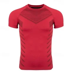 Best OUKU Men's Gym Shirt Sports T-Shirt Crew Neck Short Sleeve Sport Casual Daily Gym Quick dry Breathable Soft Color Block Black Yellow Activewear Fashion Basic