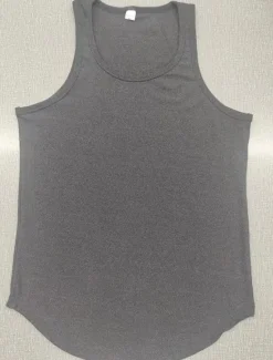 Online OUKU Men's GYM Tank Running Tank Workout Tank Men Tops Crew Neck Sleeveless Sports & Outdoor Vacation Going out Casual Daily Quick dry Moisture Wicking Breathable Soft Plain Black White Activewear Fashion