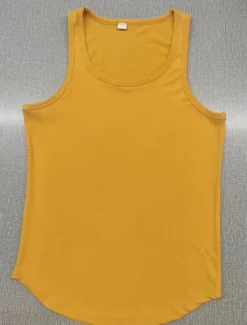 Online OUKU Men's GYM Tank Running Tank Workout Tank Men Tops Crew Neck Sleeveless Sports & Outdoor Vacation Going out Casual Daily Quick dry Moisture Wicking Breathable Soft Plain Black White Activewear Fashion