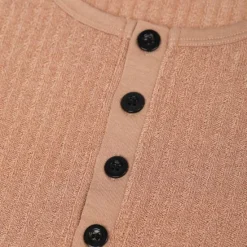 OUKU Men's Henley Shirt Ribbed Knit tee Tee Top Plain Henley Street Vacation Short Sleeves Clothing Apparel Fashion Designer Basic