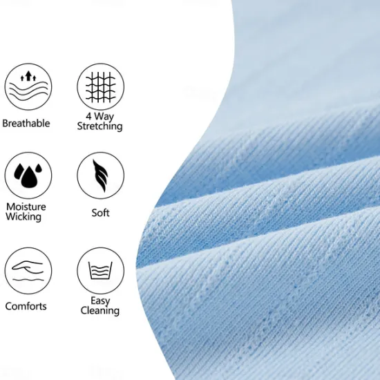 Online OUKU Men's Henley Shirt Short Sleeve Shirt Ribbed Knit tee Tee Top Short Sleeve Solid Color Daily Hawaiian Buttons Henley Outdoor Street Causal Summer Light Blue White Brown Henley T-Shirt