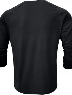 Outlet OUKU Men's Henley Shirt Tee Top Long Sleeve Shirt Plain Henley Street Vacation Long Sleeve Vintage Style Clothing Apparel Fashion Designer Basic