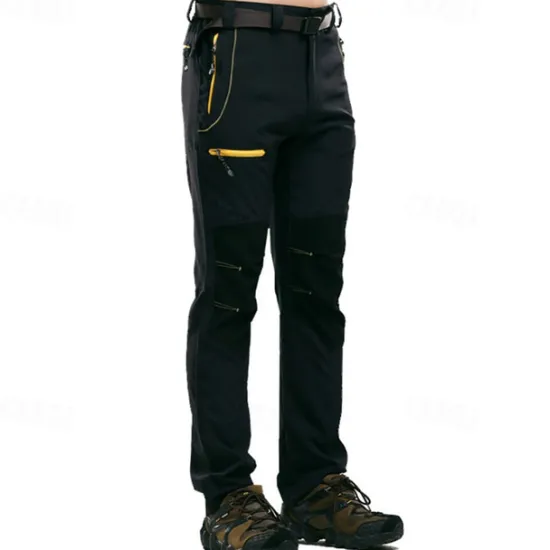 OUKU Men's Hiking Pants Trousers Work Pants Summer Outdoor Windproof Breathable Water Resistant Quick Dry Pants / Trousers Bottoms Black Dark Grey Hunting Fishing Climbing L XL 2XL 3XL 4XL / Zipper Pocket