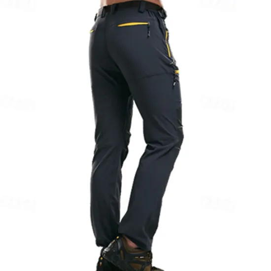 OUKU Men's Hiking Pants Trousers Work Pants Summer Outdoor Windproof Breathable Water Resistant Quick Dry Pants / Trousers Bottoms Black Dark Grey Hunting Fishing Climbing L XL 2XL 3XL 4XL / Zipper Pocket