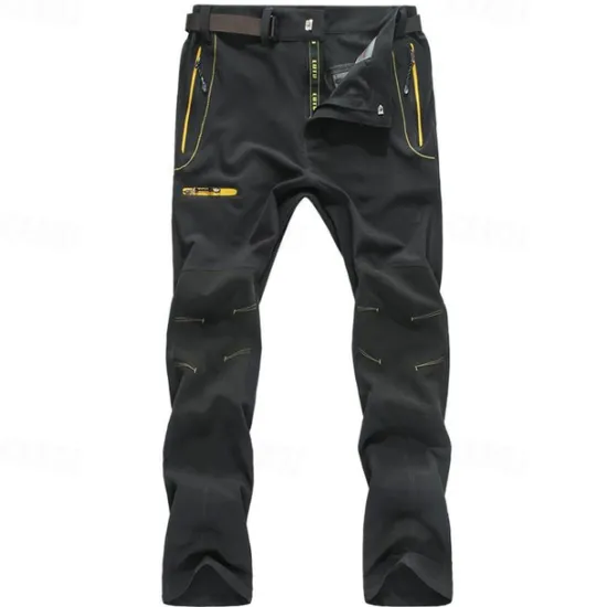 OUKU Men's Hiking Pants Trousers Work Pants Summer Outdoor Windproof Breathable Water Resistant Quick Dry Pants / Trousers Bottoms Black Dark Grey Hunting Fishing Climbing L XL 2XL 3XL 4XL / Zipper Pocket