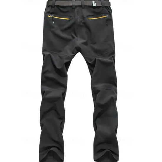 OUKU Men's Hiking Pants Trousers Work Pants Summer Outdoor Windproof Breathable Water Resistant Quick Dry Pants / Trousers Bottoms Black Dark Grey Hunting Fishing Climbing L XL 2XL 3XL 4XL / Zipper Pocket