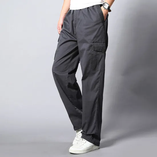 Sale OUKU Men's Hiking Pants Trousers Work Pants Tactical Pants Military Winter Outdoor Regular Fit Anti-Slip Ripstop Windproof Multi-Pockets Pants / Trousers Bottoms Dark Grey Black Cotton Hunting Fishing