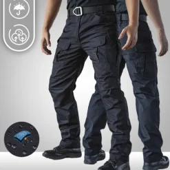 New OUKU Men's Hiking Pants Trousers Work Pants Tactical Cargo Pants Military Summer Spring Outdoor Ripstop Windproof Breathable Quick Dry Bottoms Elastic Waist Zipper Pocket Gray Green Black Climbing Camping