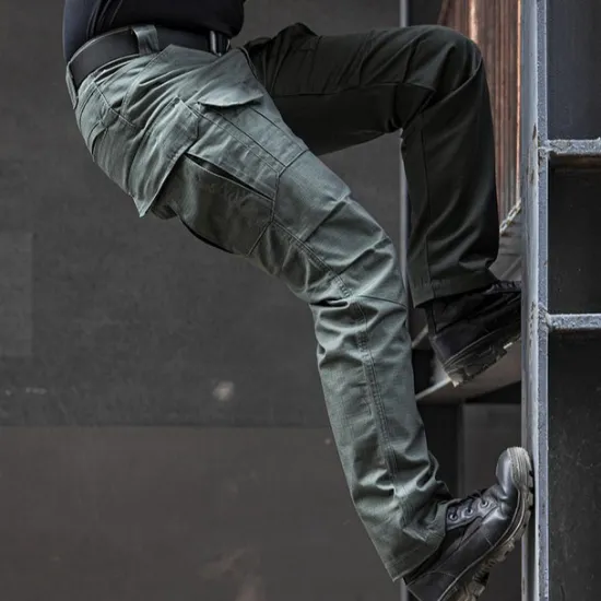 New OUKU Men's Hiking Pants Trousers Work Pants Tactical Cargo Pants Military Summer Spring Outdoor Ripstop Windproof Breathable Quick Dry Bottoms Elastic Waist Zipper Pocket Gray Green Black Climbing Camping
