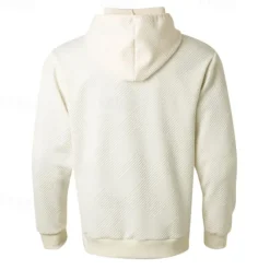 Sale OUKU Men's Hoodie Apricot Black Hooded Plain Jacquard Pocket Sports & Outdoor Daily Holiday Polyester Streetwear Basic Casual Summer Spring Clothing Apparel Hoodies Sweatshirts
