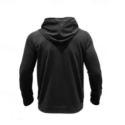 Online OUKU Men's Hoodie Black Army Green Green Dark Gray Coffee Hooded Plain Pocket Sports & Outdoor Daily Holiday Cotton Streetwear Basic Casual Spring & Fall Clothing Apparel Hoodies Sweatshirts
