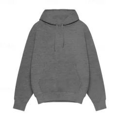 Best OUKU Men's Hoodie Black White Pink Light Grey Dark Gray Hooded Plain Pocket Sports & Outdoor Daily Holiday Streetwear Basic Casual Spring & Fall Clothing Apparel Hoodies Sweatshirts