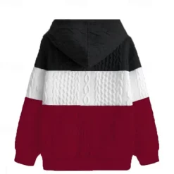 Best OUKU Men's Hoodie Black Wine Orange Light Grey Hooded Color Block Jacquard Patchwork Ribbed Textured Sports & Outdoor Daily Holiday Polyester Textured Streetwear Basic Casual Fall & Winter Clothing Apparel