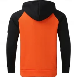Sale OUKU Men's Hoodie Black Yellow Red Blue Orange Hooded Color Block Sports & Outdoor Daily Holiday Streetwear Cool Casual Spring & Fall Clothing Apparel Hoodies Sweatshirts