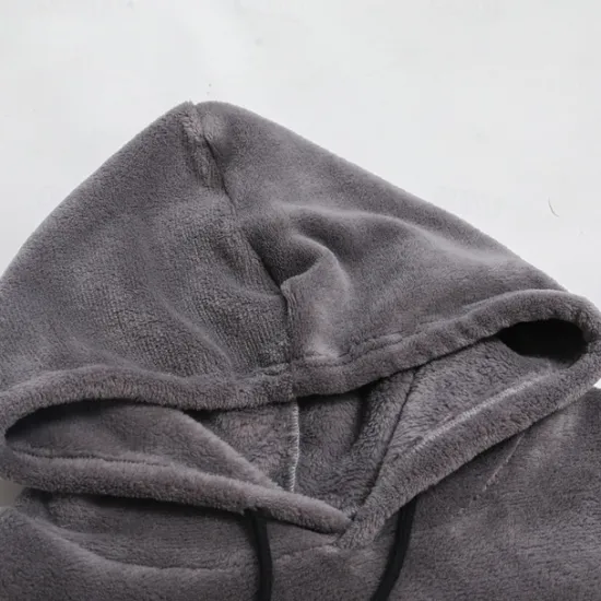 OUKU Men's Hoodie Fleece Hoodie Black Brown Gray Hooded Plain Pocket Sports & Outdoor Daily Holiday Streetwear Cool Casual Winter Spring & Fall Clothing Apparel Hoodies Sweatshirts