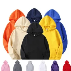 Best OUKU Men's Hoodie Hooded Sports & Outdoor Daily Holiday Pocket Plain Wine Red Black White Polyester Activewear Streetwear Sport Spring & Fall