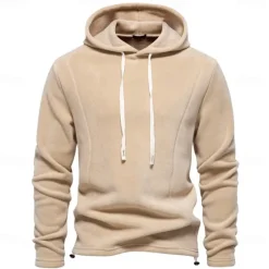 OUKU Men's Hoodie Plain Sports & Outdoor Casual Daily non-printing Active Cool Casual Spring & Fall Autumn / Fall Clothing Apparel Hoodies Sweatshirts Long Sleeve Navy Blue Green Khaki Dark Gray
