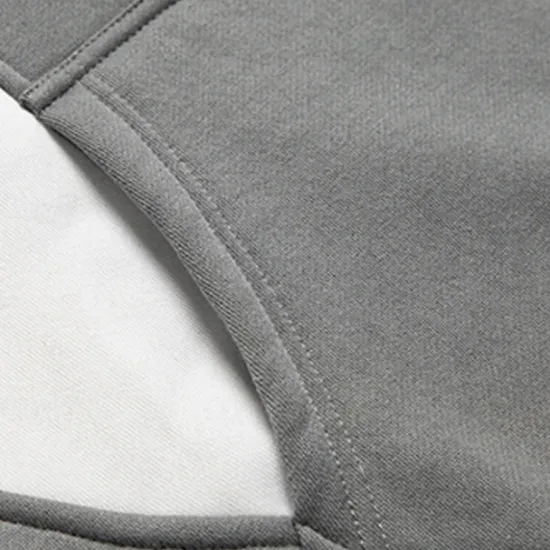Outlet OUKU Men's Hoodie Pullover Hoodie Sweatshirt Black And White Red & Black White + Light Grey Hooded Color Block Pocket Color Block Sports & Outdoor Daily Holiday Streetwear Cool Sportswear Spring & Fall