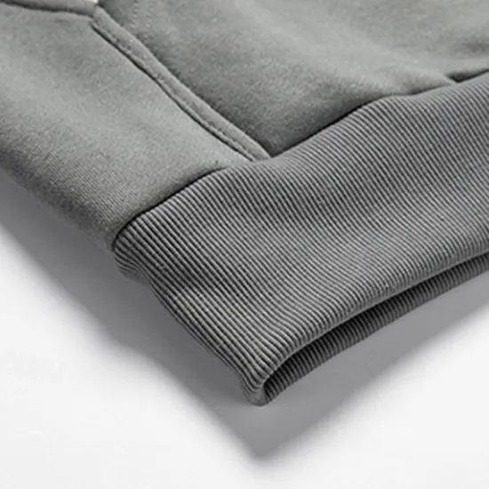 Outlet OUKU Men's Hoodie Pullover Hoodie Sweatshirt Black And White Red & Black White + Light Grey Hooded Color Block Pocket Color Block Sports & Outdoor Daily Holiday Streetwear Cool Sportswear Spring & Fall