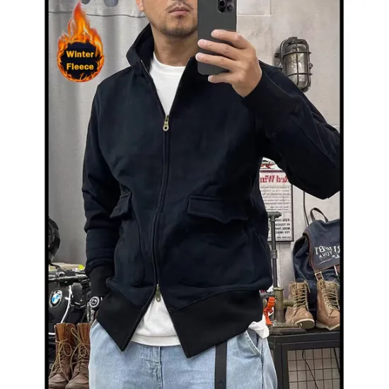 Outlet OUKU Men's Hoodie Tactical Hoodie Black Blue Khaki Dark Gray Hooded Plain Sports & Outdoor Sports Streetwear non-printing Designer Basic Casual Winter Clothing Apparel Hoodies Sweatshirts Long Sleeve