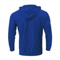 Discount OUKU Men's Hoodie Tracksuit Sweatsuit Black White Royal Blue Khaki Gray Hooded Plain 2 Piece Sports & Outdoor Daily Holiday Streetwear Basic Casual Spring & Fall Clothing Apparel Hoodies Sweatshirts