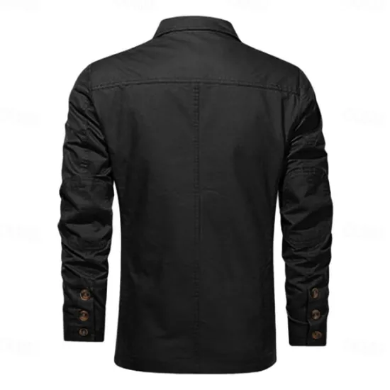 Online OUKU Men's Horse Print Cotton Suit Jacket Suits Coat Blazer Casual Outdoor Dailywear Long Sleeve Notch Lapel Collar Outwear Pockets Button Down Stripe Lined Suit Jacket Fall Winter Black khaki Army Green
