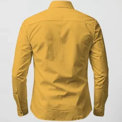 Best OUKU Men's Horse Shirt Western Shirt Cowboy Shirt Long Sleeve Western Style Work Street Causal Summer Spring Fall Turndown Yellow