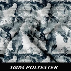 Discount OUKU Men's Ink Painting Winter Coat Fleece Jacket Overcoat Thermal Comfortable Artistic Casual Outdoor Party Evening Wear Daily Wear Buttons 3D Print Front Pocket Winter Turndown Long Sleeve Blue