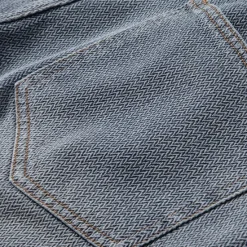 Sale OUKU Men's Jeans Denim Shorts Buttons Pocket Gradient Knee Length Outdoor Vacation Casual Vacation Vintage Blue Grey Micro-elastic