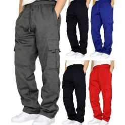 OUKU Men's Joggers Cargo Pants Bottoms Street Athleisure Summer Breathable Soft Sweat wicking Fitness Gym Workout Running Loose Fit Sportswear Activewear Solid Colored Dark Grey Black White