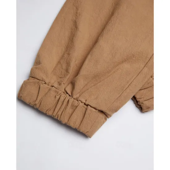 Clearance OUKU Men's Joggers Linen Pants Trousers Summer Pants Casual Pants Pocket Drawstring Elastic Waist Plain Comfort Breathable Home Daily Holiday Basic Casual Black White Inelastic