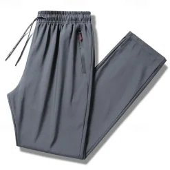OUKU Men's Joggers Sweatpants Running Pants Athletic Pants GYM Pants Drawstring Elastic Waistband Zipper Pocket Pants / Trousers Outdoor Sports & Outdoor Athletic Quick Dry Lightweight Soft Marathon