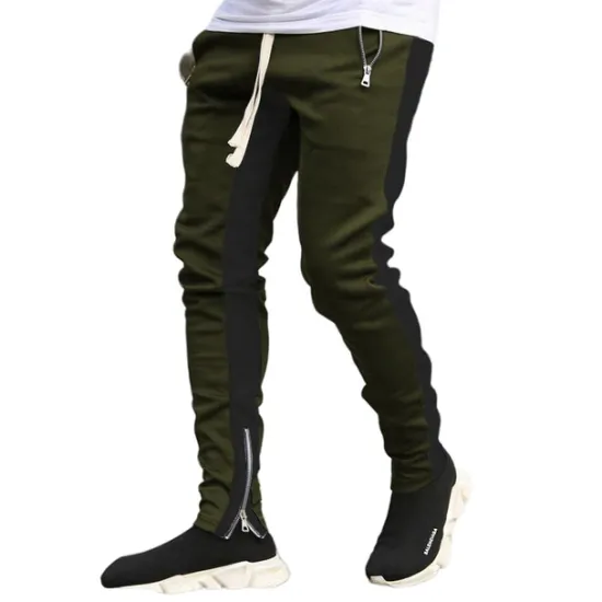 Clearance OUKU Men's Joggers Sweatpants Zipper Pocket Ankle Zippers Bottoms Athletic Athleisure Spring Breathable Moisture Wicking Soft Fitness Gym Workout Running Sportswear Activewear Color Block Red Navy Blue