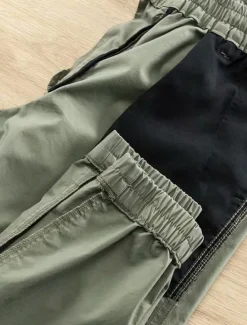 Discount OUKU Men's Joggers Trousers Chinos Casual Pants Pocket Elastic Waist Plain Comfort Breathable Outdoor Daily Going out Fashion Casual Black Army Green
