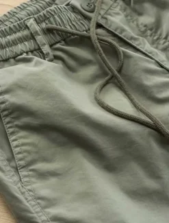 Discount OUKU Men's Joggers Trousers Chinos Casual Pants Pocket Elastic Waist Plain Comfort Breathable Outdoor Daily Going out Fashion Casual Black Army Green