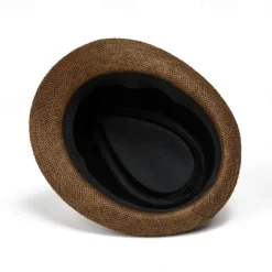Clearance OUKU Men's Kentucky Derby Hat Sun Hat Bowler Hat Black khaki Licorice Fashion Casual Street Daily Color Block Geometic Sunscreen Breathable