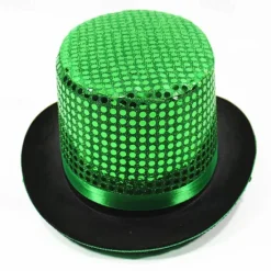 Clearance OUKU Men's Kentucky Derby Hat Sun Hat Party Hat Sillver Gray Black Polyester Sequins Fashion Casual Daily Saint Patrick Day Solid Color Sunscreen Breathable