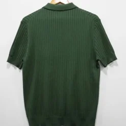 New OUKU Men's Knit Polo Sweater Polo Business Daily Lapel Short Sleeves Stylish Classic Plain Knitted Summer Spring Black Green Coffee Knit Polo Sweater