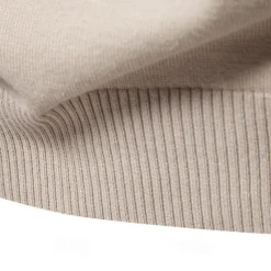Sale OUKU Men's Knit Solid Color Half Zip Knitwear Elegant Christmas Gifts Home Clothing Apparel Fall Winter Light Grey Beige S M L