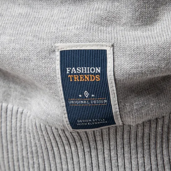 Sale OUKU Men's Knit Solid Color Half Zip Knitwear Elegant Christmas Gifts Home Clothing Apparel Fall Winter S M L Light Grey