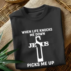 Outlet OUKU Men's Letter Cross Jesus T Shirt Tee Top 100% Cotton Short Sleeve Graphic Shirt Black Army Green Dark Blue Comfortable Tee Street Sports Outdoor Fashion Designer Clothing